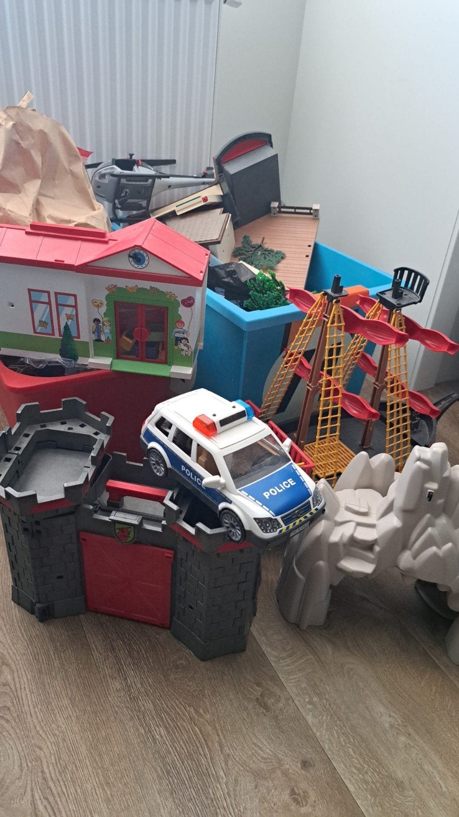 Grote Playmobil collectie: Piratenboot, kasteel, KDV, voertu, Ophalen, Gebruikt, Losse onderdelen, Overige typen