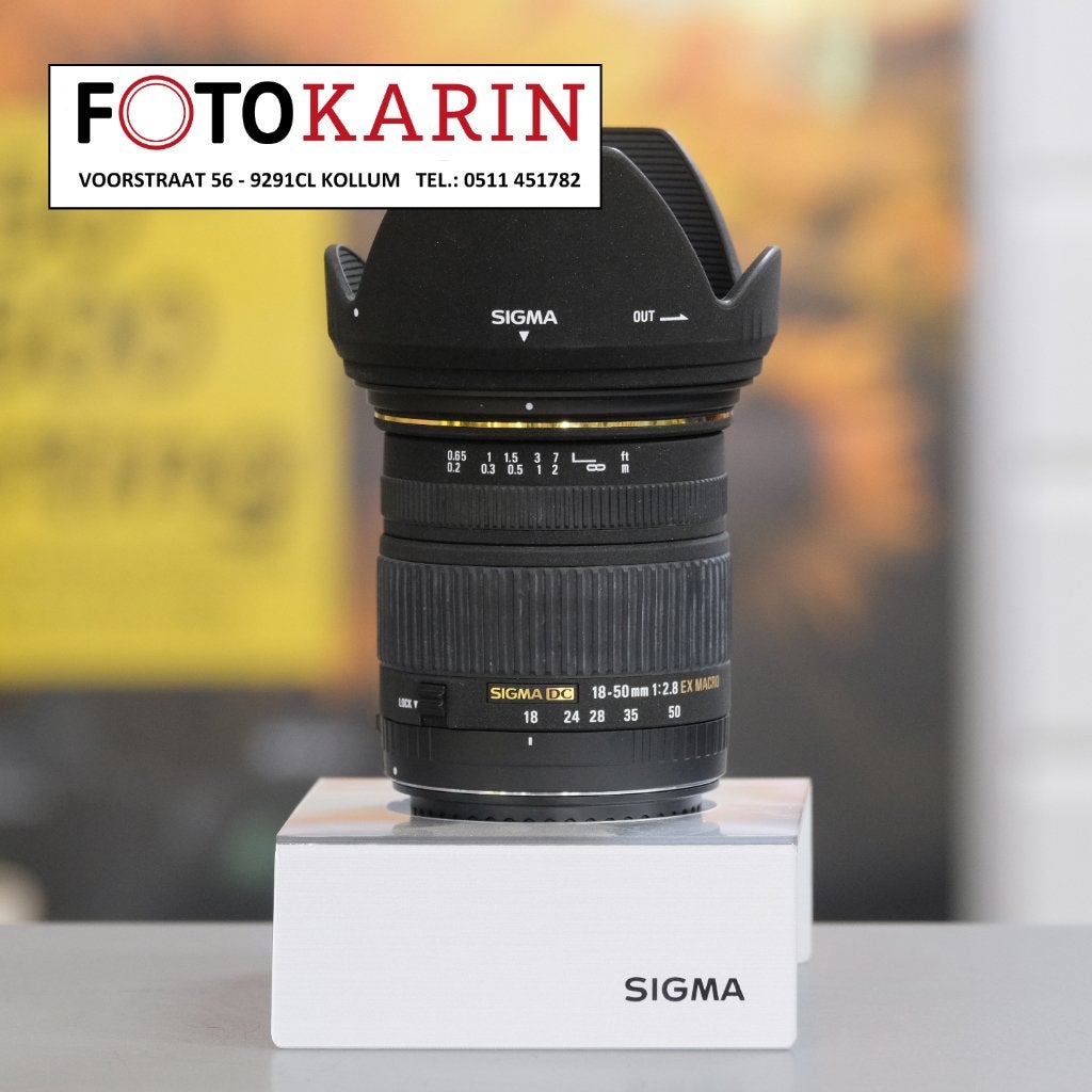 Sigma 18-50mm f2.8 EX Macro Canon occasion|Foto Karin Kollum, Audio, Tv en Foto, Fotografie | Lenzen en Objectieven, Gebruikt