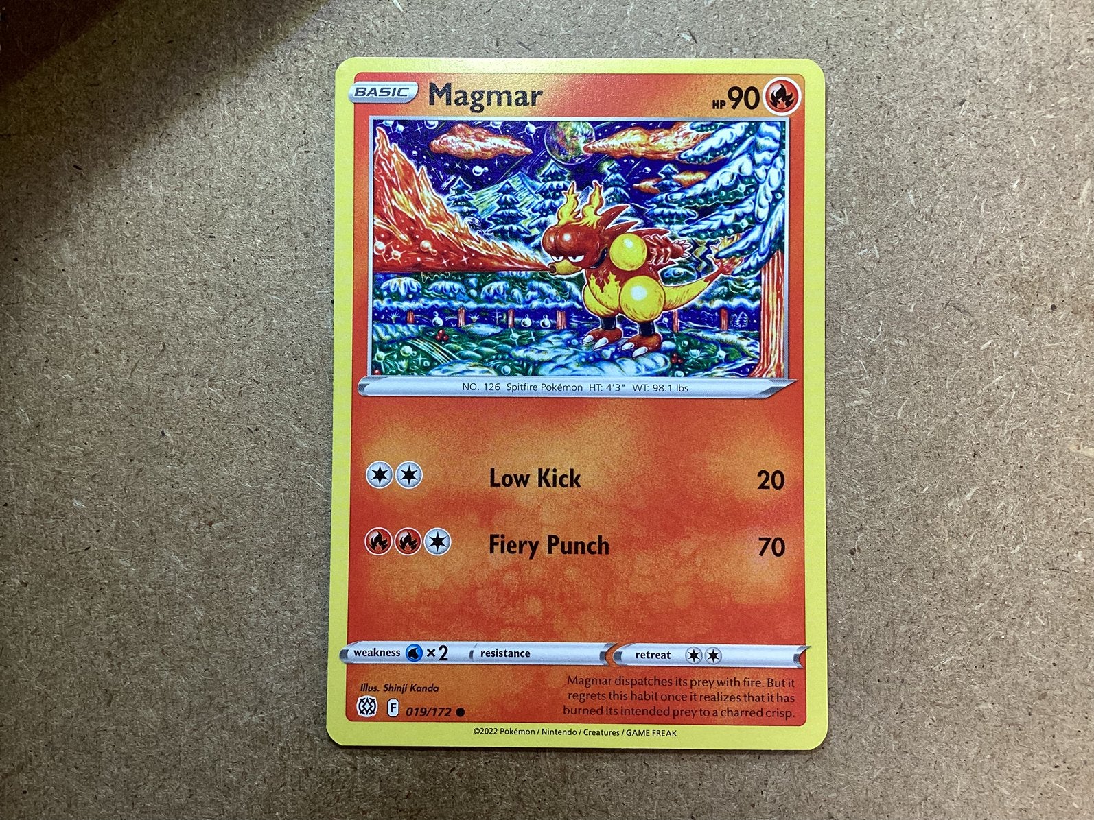 1x Magmar [BRS 019/172] (Excellent), Ophalen of Verzenden, Zo goed als nieuw, Losse kaart