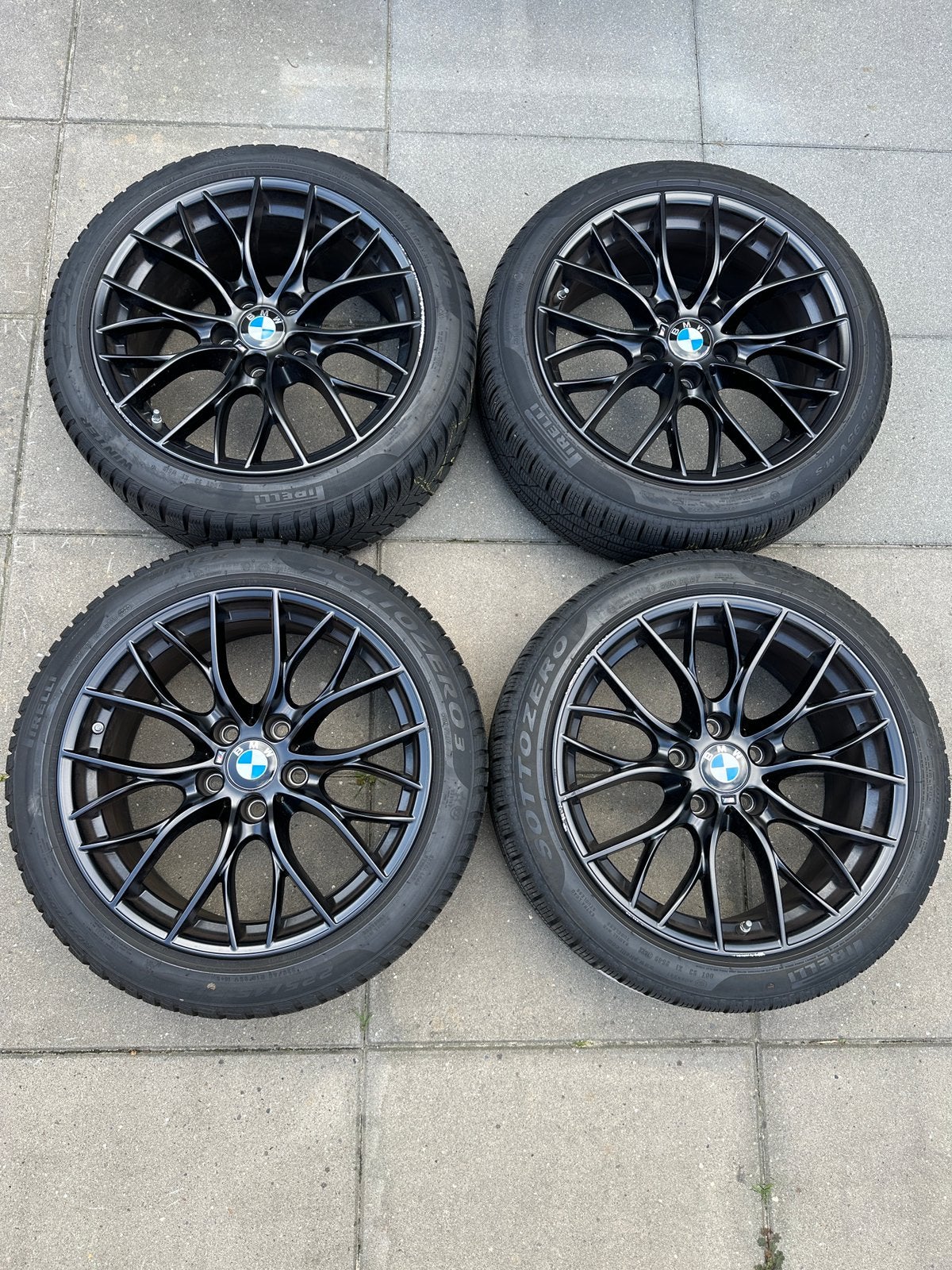 BMW 405M 18”winterset/Pirelli Sottozero3 RFT/TPMS 225/45 R18, Ophalen, 18 inch, Gebruikt, Banden en Velgen