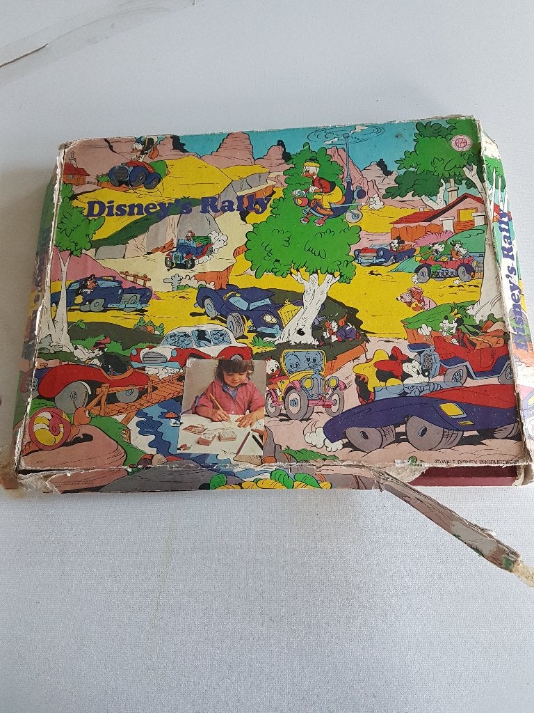 stempeldoos drukkerij disneys rally, compleet, Ophalen of Verzenden, Overige figuren, Zo goed als nieuw, Beeldje of Figuurtje