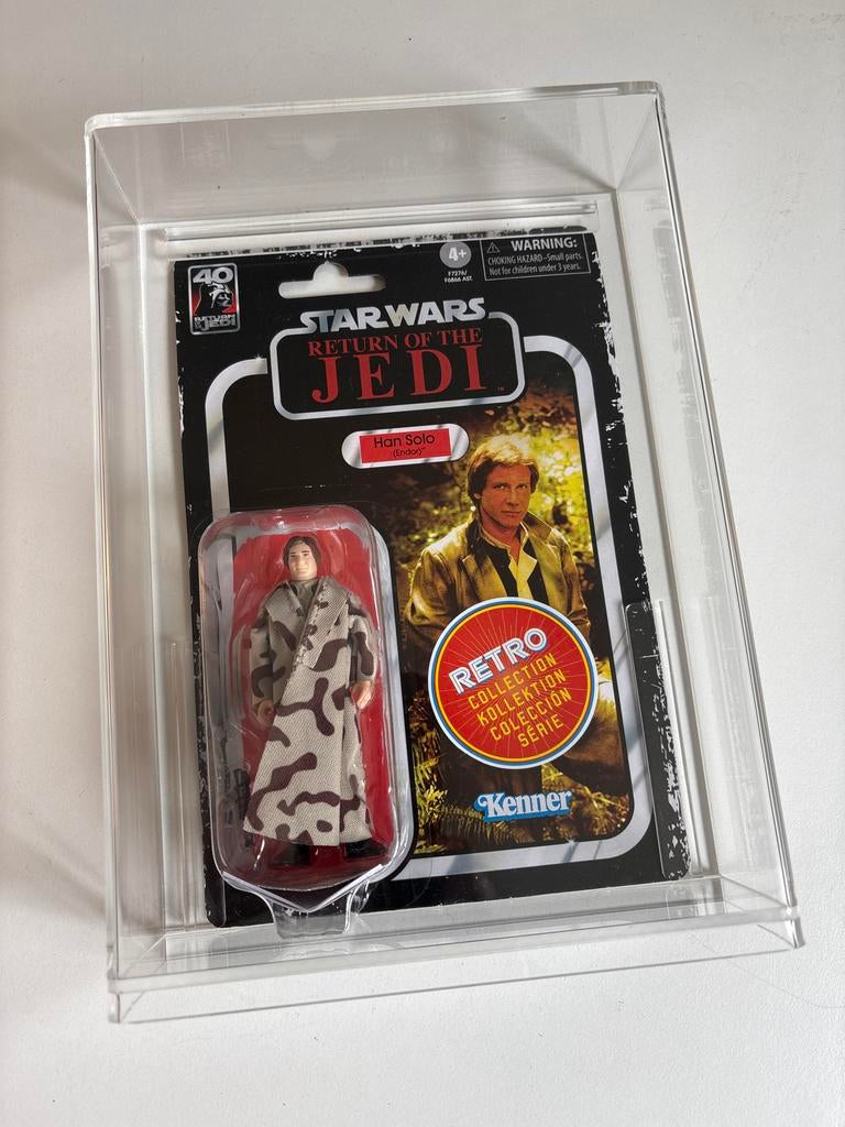 Star Wars Retro Collection Han Solo ROTJ in Display Case, Ophalen of Verzenden, Nieuw, Actiefiguurtje