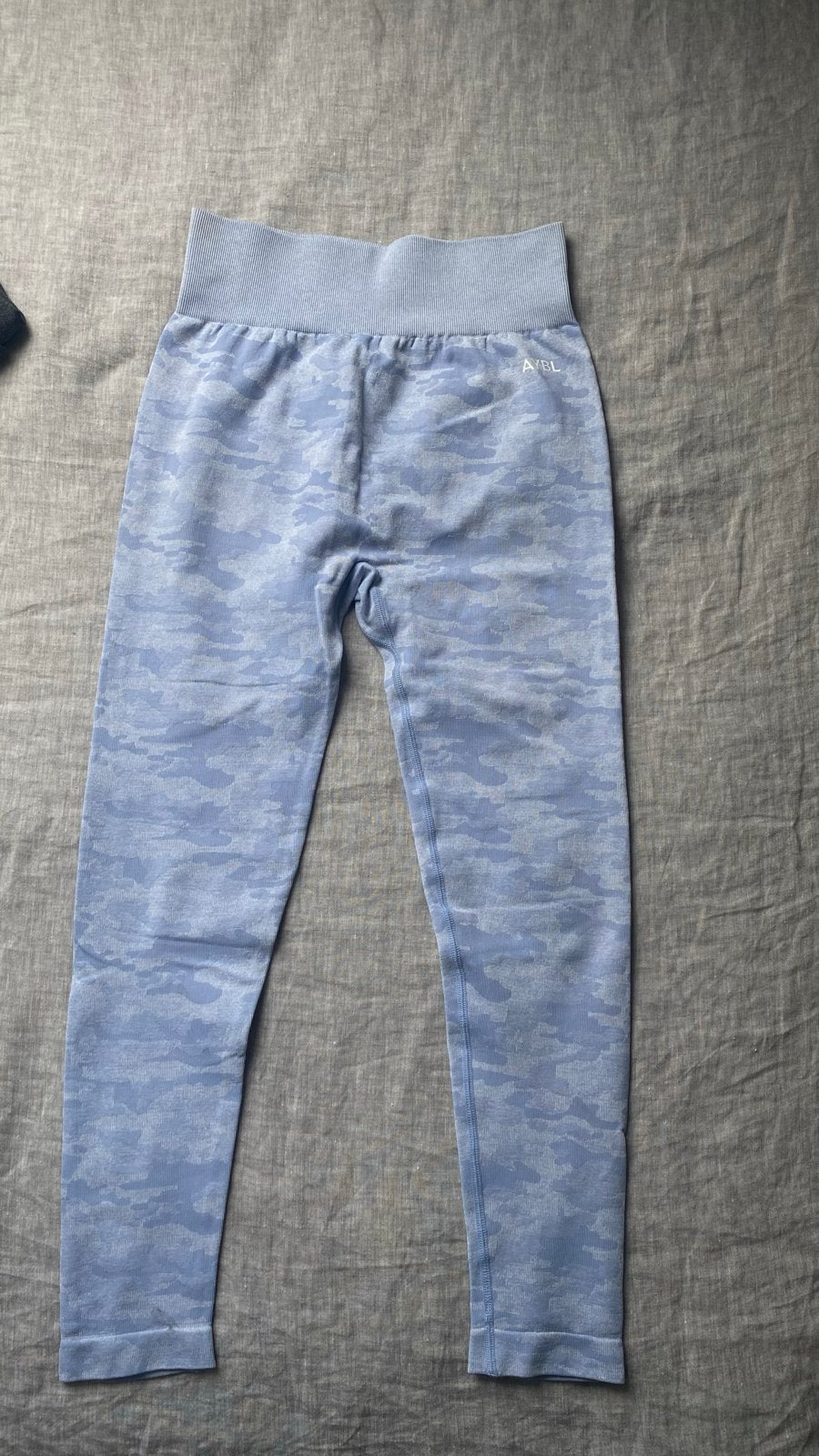 AYBL Camo Seamless Legging - Lichtblauw - Maat L, Maat 36 (S), Verzenden, Blauw, Fitness of Aerobics
