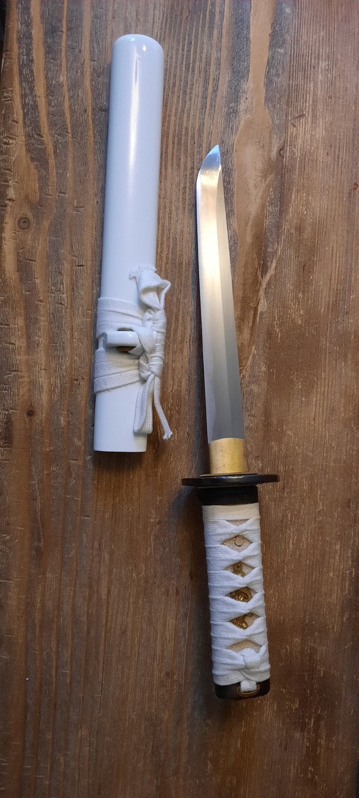 Scherp Wit tanto mes Japan, Ophalen of Verzenden, Overige soorten, Azië, Mes of Dolk