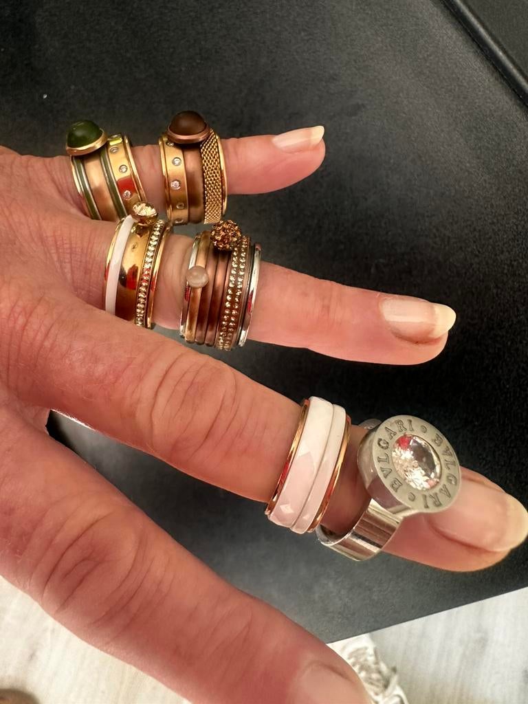 iXXXi ringen 11 stuks en 1 Bvlgari ring, diverse maten, Sieraden, Tassen en Uiterlijk, Ringen, 19 tot 20, Ophalen of Verzenden