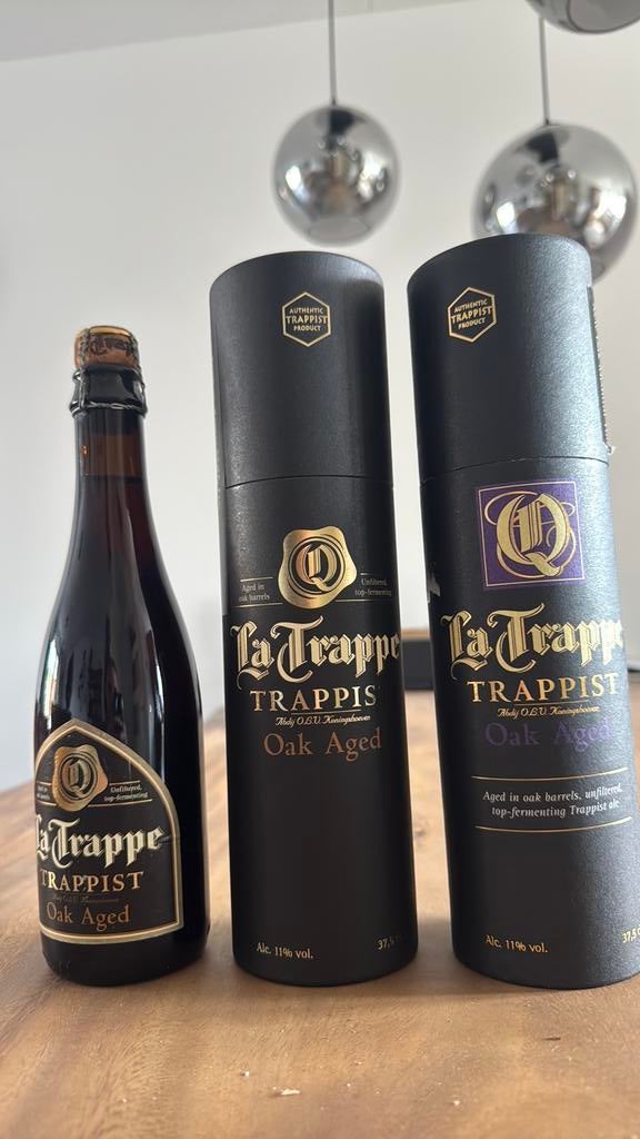 LaTrappe Oak aged batch 40,52,55, Verzamelen, Biermerken, Verzenden, Zo goed als nieuw, Overige merken
