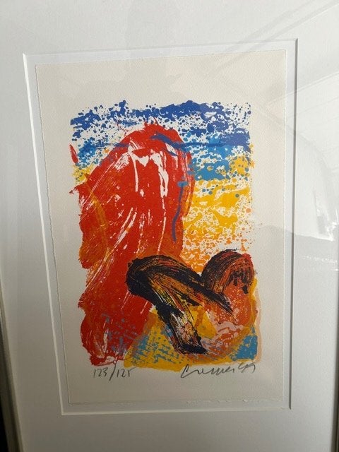 Twee gesigneerde zeefdrukken Jan Cremer – Tulips I & II, Gesigneerd, Ophalen, Zeefdruk
