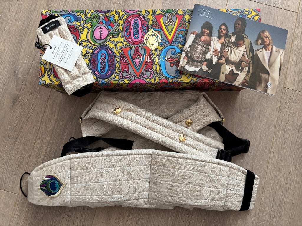 Artipoppe draagzak Zeitgeist Argus Oat, Buik of Rug, Zo goed als nieuw, Draagzak, Ophalen
