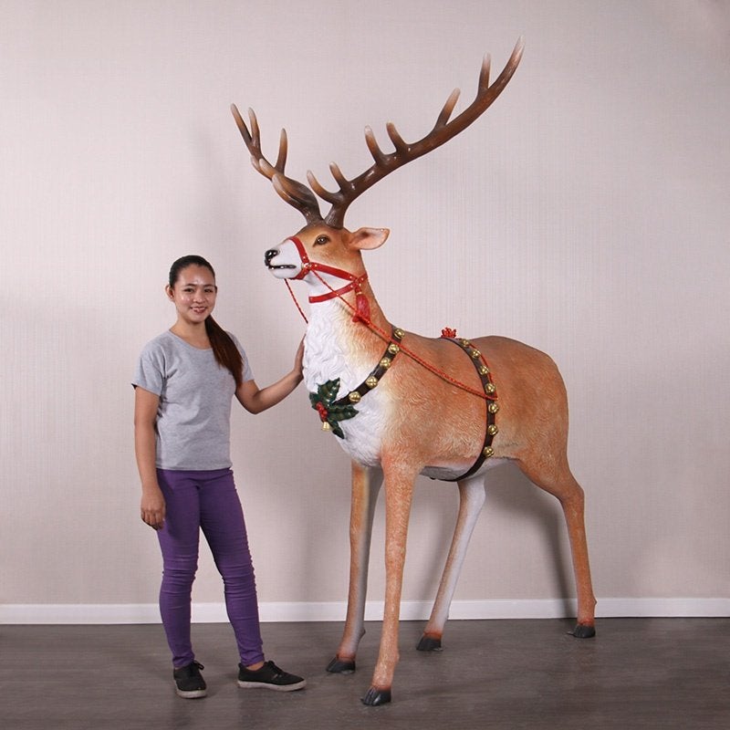 Reindeer for Santa’s Sleigh – Rendier Hoogte 218 cm, Diversen, Kerst, Ophalen, HorecaBeelden, Nieuw, HorecaBeelden
