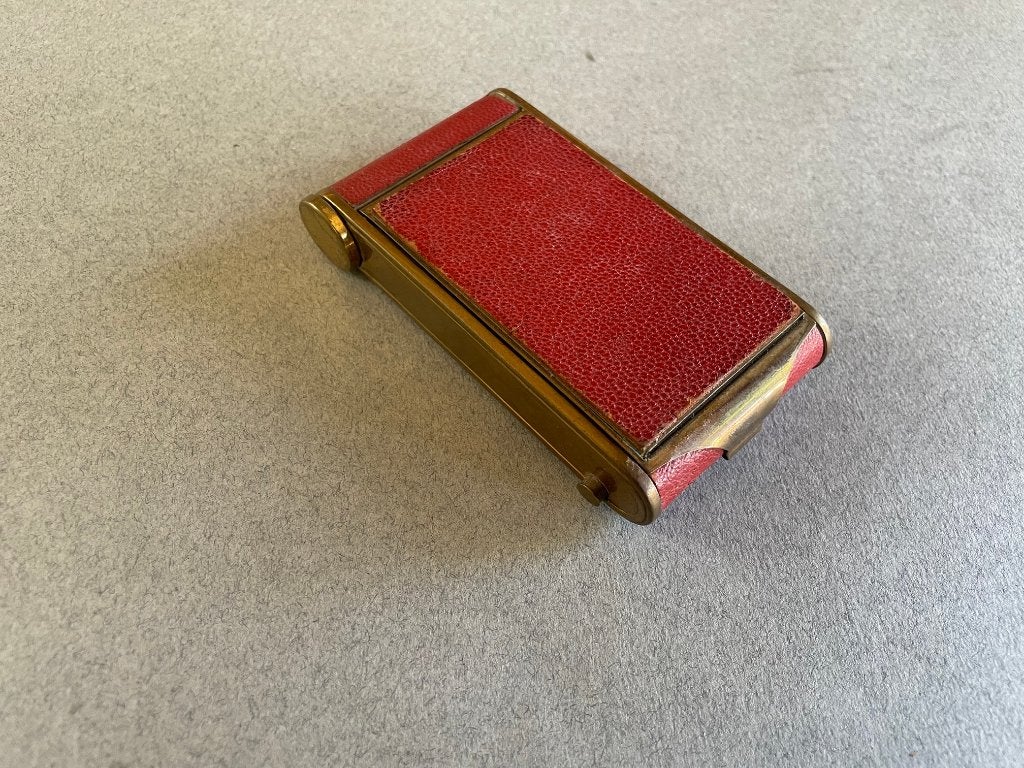 Antiek manicuursetje met poederdoosje en lipstickhouder, Antiek en Kunst, Curiosa en Brocante, Ophalen of Verzenden