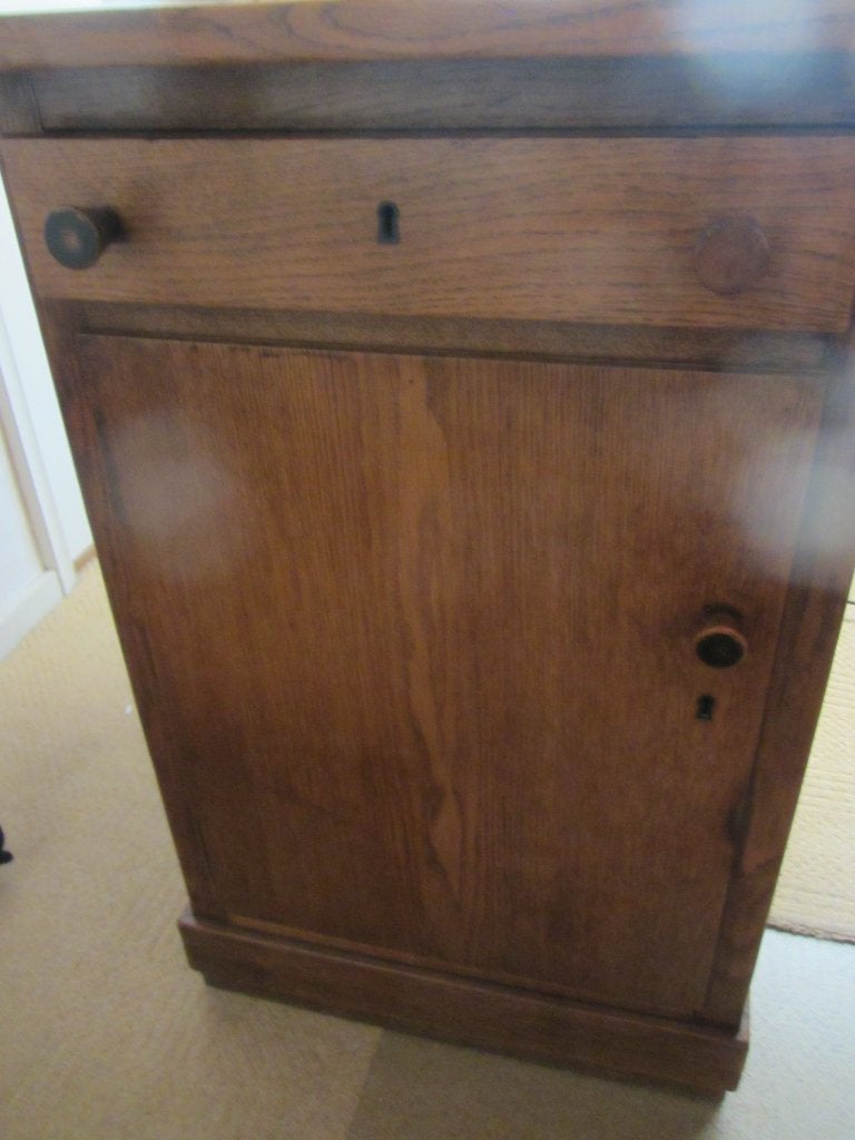 eiken buro  160x90, Ophalen, 90 cm, 160 cm, Gebruikt