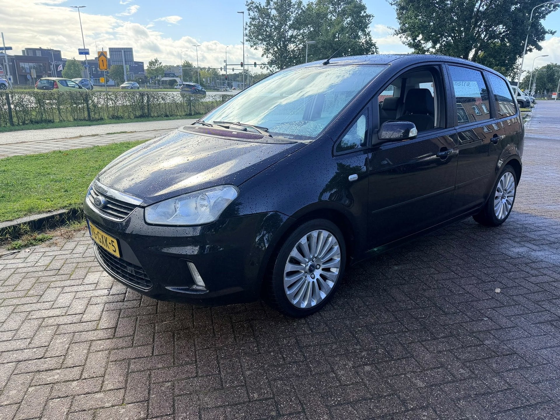 Ford C-Max 2.0-16V Titanium - Automaat - APK 09-2027! Airco, Gebruikt, Zwart, Origineel Nederlands, Bedrijf