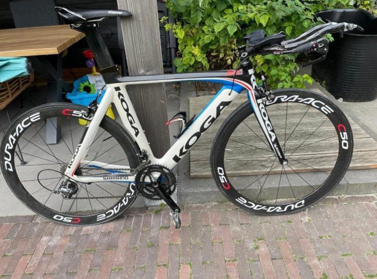 Koga Skil tijdritfiets van Carbon, Fietsen en Brommers, Fietsen | Racefietsen, Ophalen, Carbon, Zo goed als nieuw, Koga Miyata