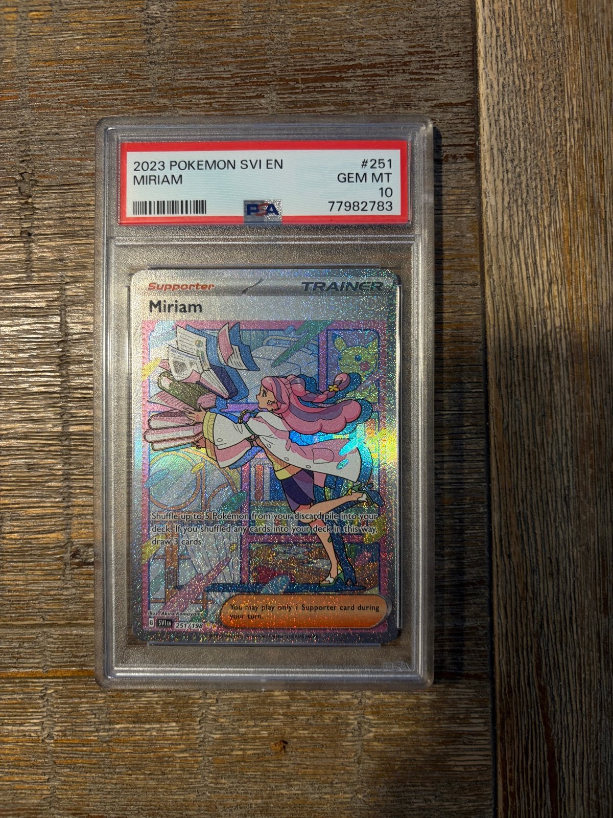 Pokemon Miriam 2023 SVI, Hobby en Vrije tijd, Verzamelkaartspellen | Pokémon, Ophalen of Verzenden, Nieuw, Losse kaart, Foil