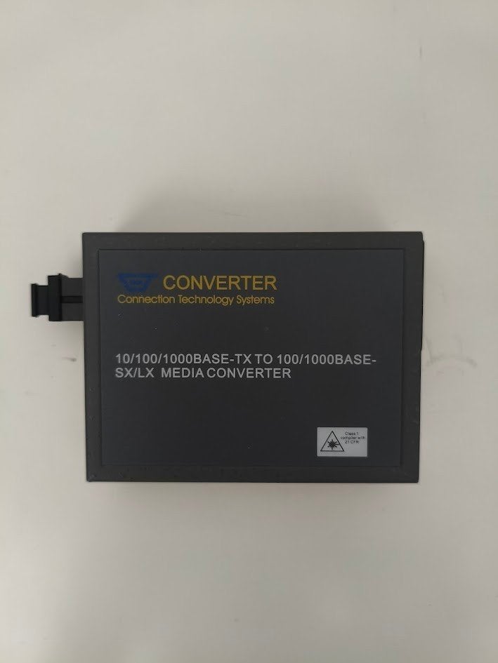 Gigabit ethernet glasvezel media converter, Ophalen of Verzenden, Gebruikt