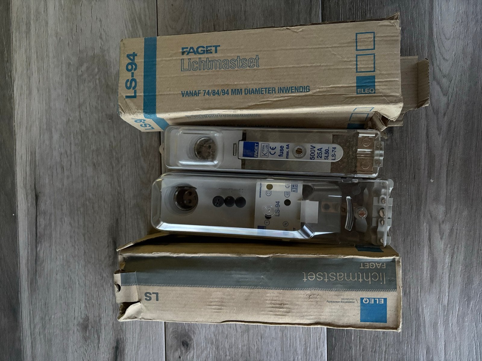Faget Lichtmastset LS-94 en LS-74 Zekeringhouders, Ophalen, Nieuw, Overige merken, Overige typen