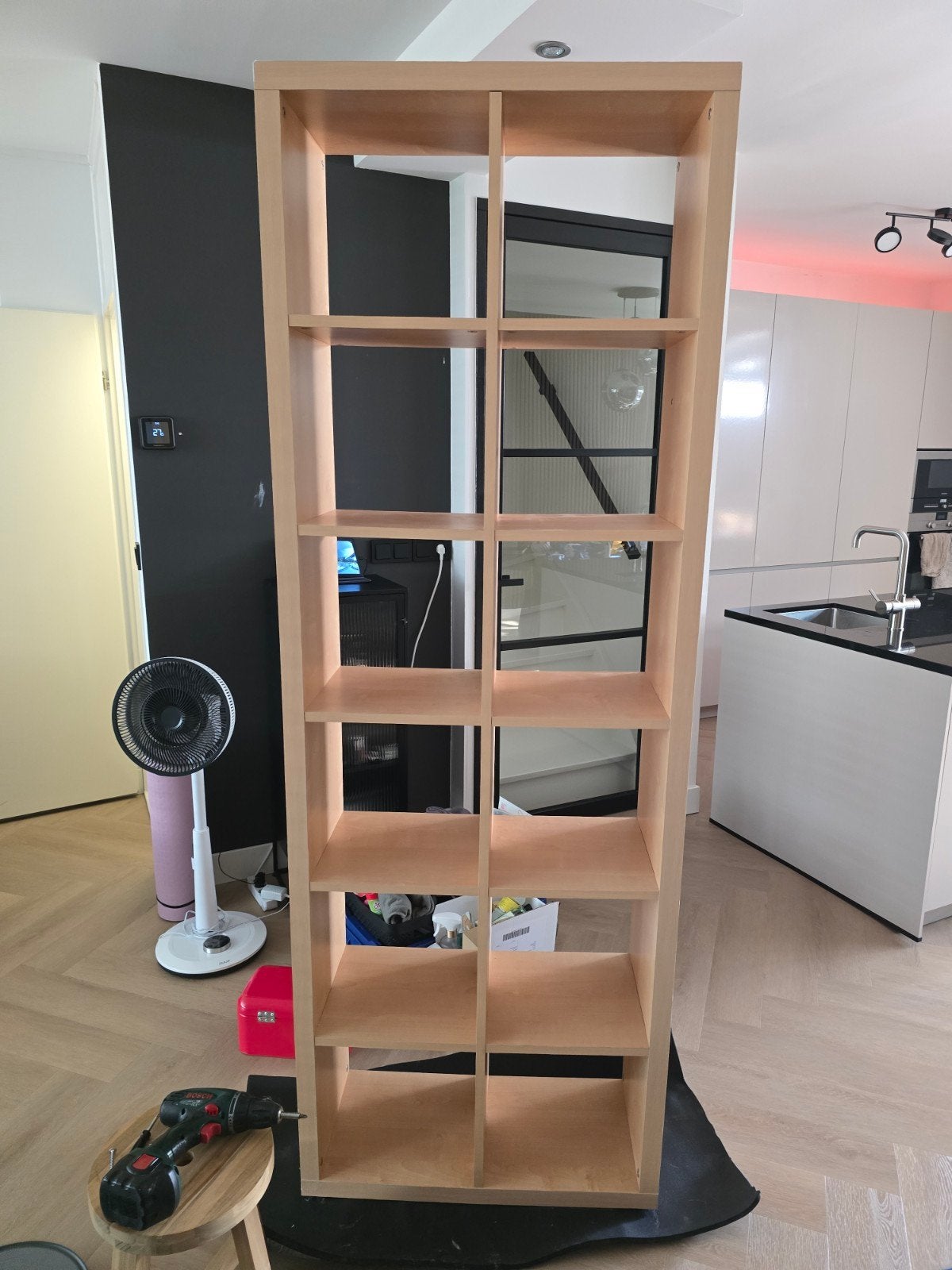 kast / boekenkast met 12 vakken, Ophalen, 25 tot 50 cm, 50 tot 100 cm, 200 cm of meer
