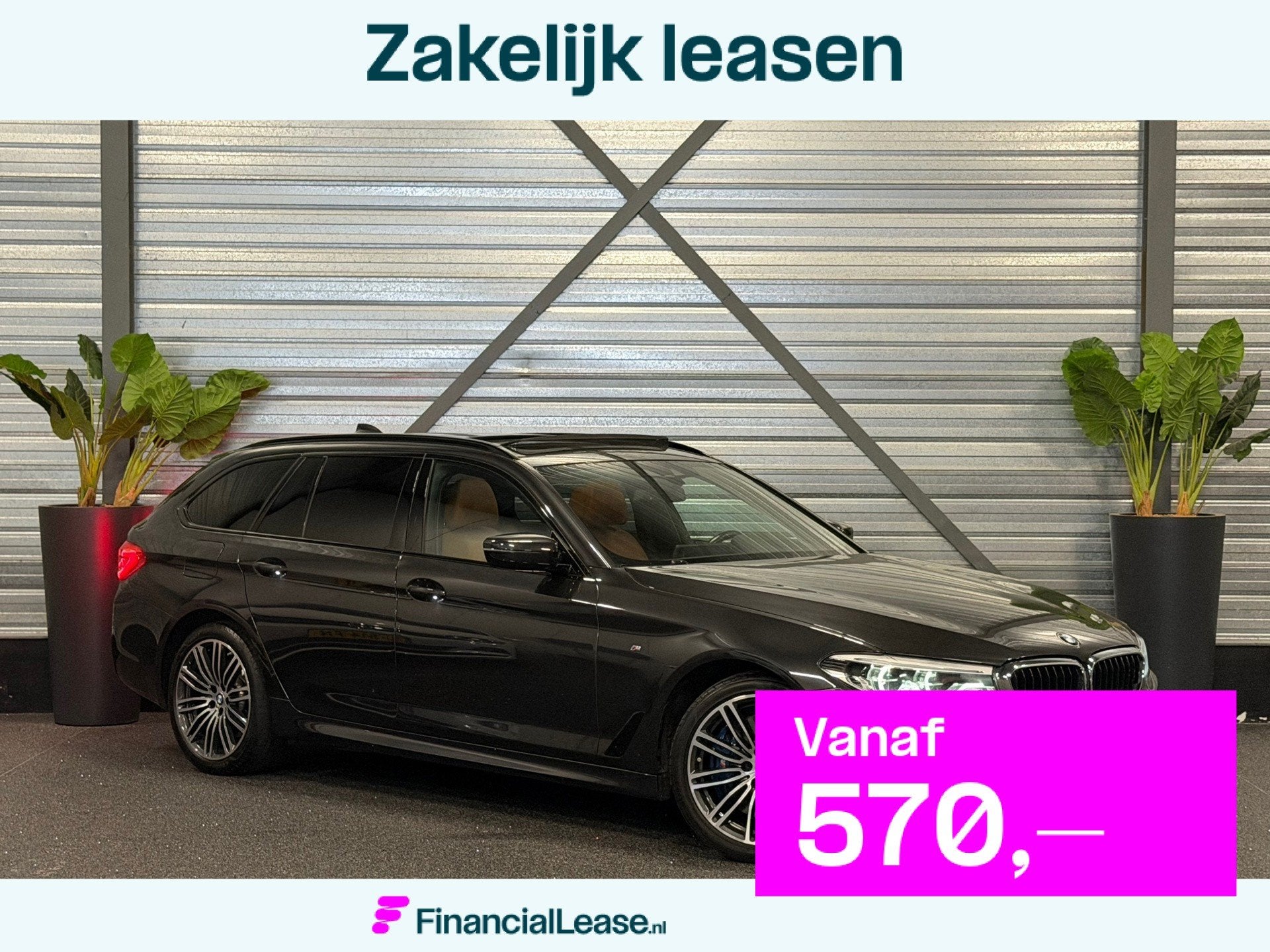 BMW 5-serie Touring 540i xDrive High Executive M-Pakket LED/, Automaat, Gebruikt, Euro 6, 2000 kg