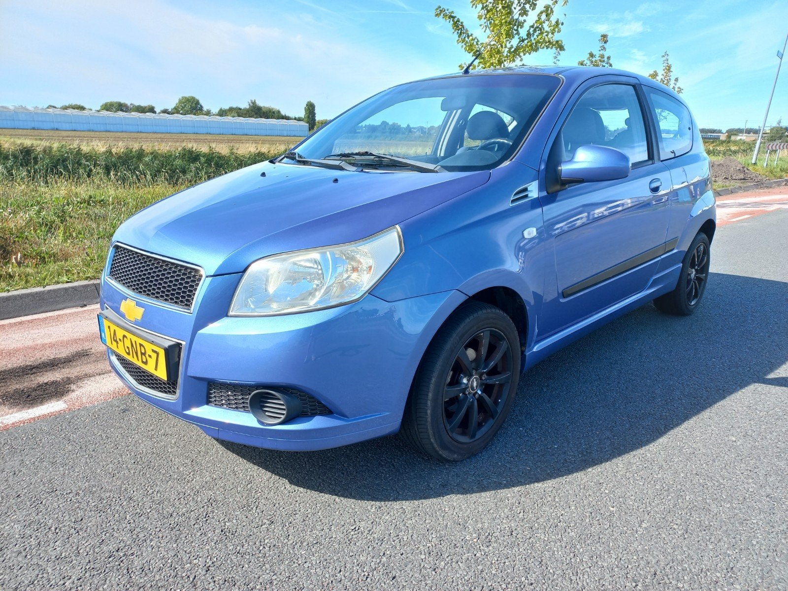 Chevrolet Aveo 1.4 16V 3D 2008 AIRCO, Auto's, Voorwielaandrijving, 40 €/maand, Aveo, 100 pk