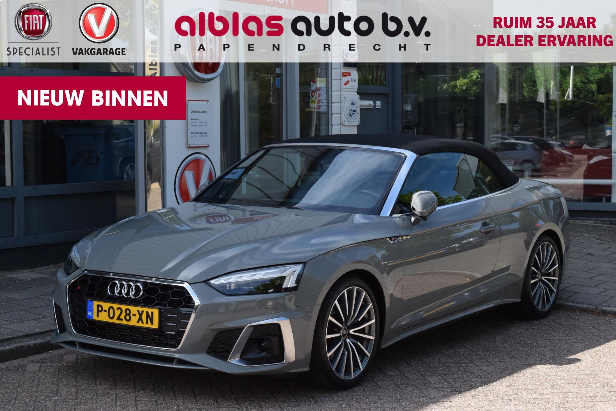 Audi A5 Cabriolet 35 TFSI S edition Compet.|Nekverwarm.|Mass, Auto's, Audi, Gebruikt, 4 cilinders, 4 stoelen, Automatische klimaatregeling