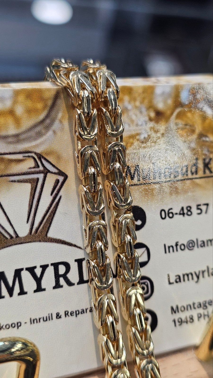 Prachtige 14k gouden koningsketting, Ophalen of Verzenden, Nieuw, Goud, Goud
