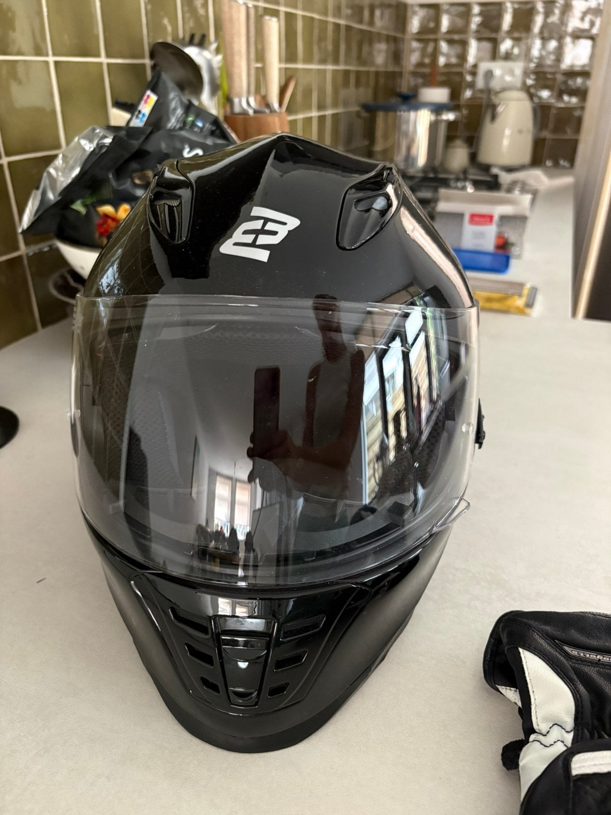 Bogotto motorhelm s/56, Motoren, Kleding | Motorhelmen, Ophalen of Verzenden, Tweedehands, Integraalhelm, Overige merken