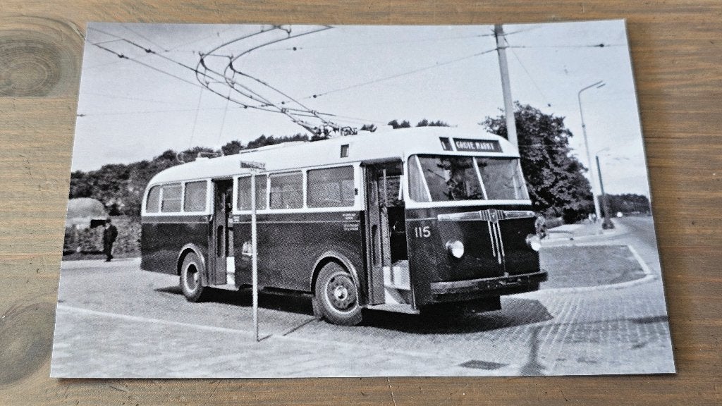 Foto BUS GVB Groningen 115 Trolleybus, Verzenden, Gebruikt, Bus of Metro, Overige typen