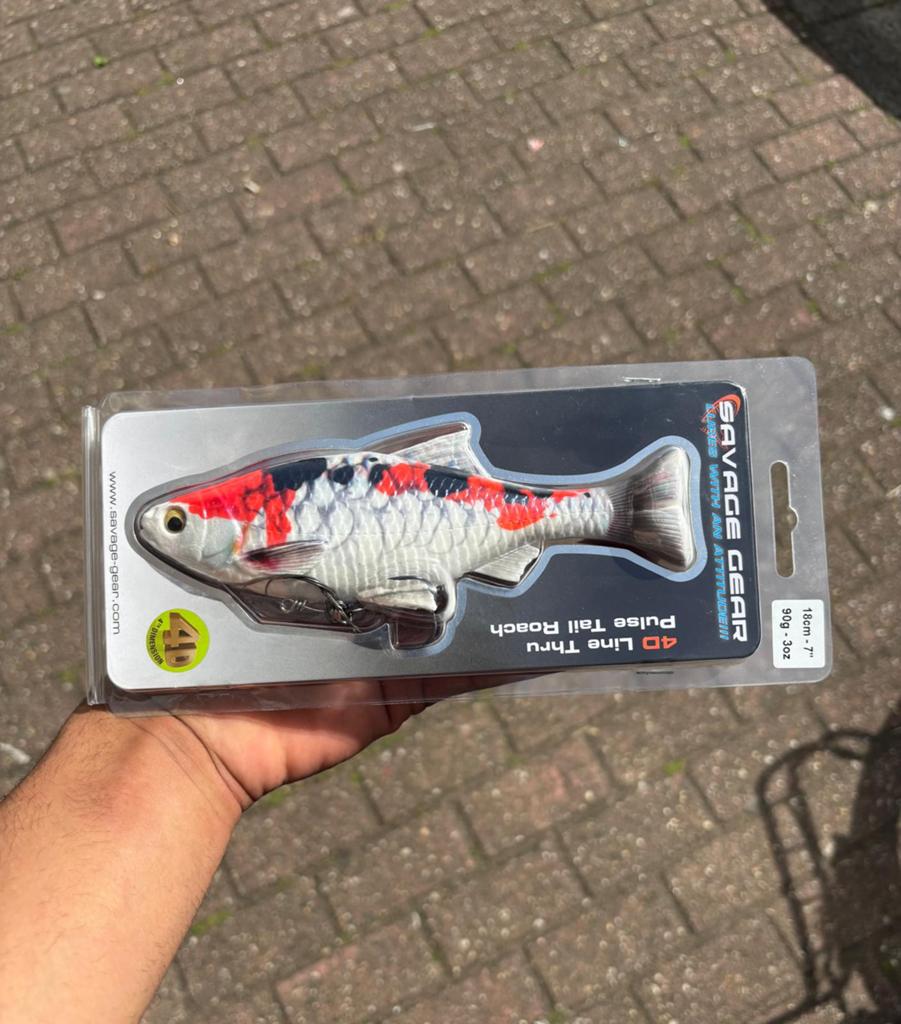 Savage geat 4d line thru pilse tail roach 18cm 90, Ophalen of Verzenden, Zo goed als nieuw