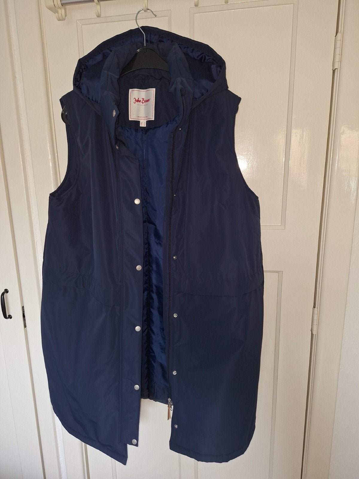 bodywarmer donkerblauw,  mt.46. losse capuchon,  nieuw., Kleding | Dames, Bonprix, Blauw, Maat 46/48 (XL) of groter, Nieuw