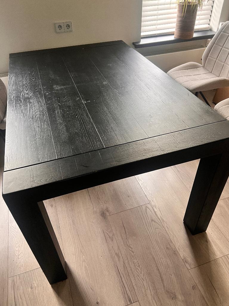 Eetkamer tafel, Huis en Inrichting, Tafels | Eettafels, Ophalen, Strak, Gebruikt, 200 cm of meer