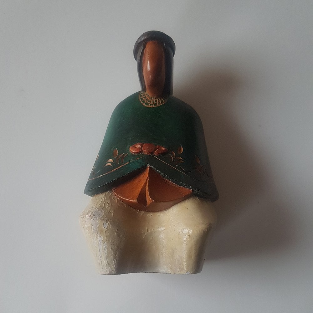 Handgesneden beeldje uit de Andes-cultuur van Ecuador, Ophalen of Verzenden, Beeld, Hout, Zuid-Amerika
