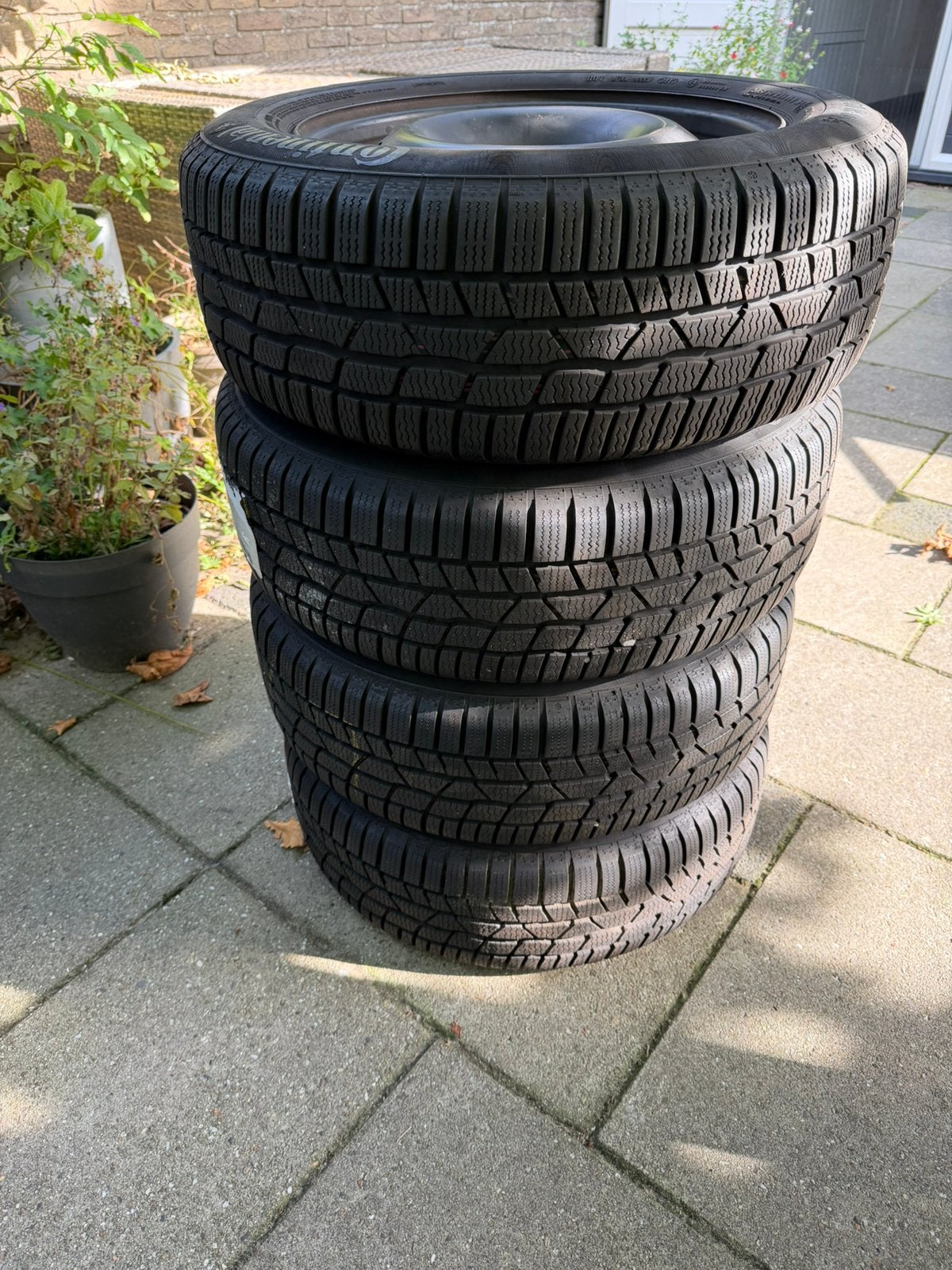 Winterbanden set Continental, Ophalen, Gebruikt, 16 inch, Band(en)