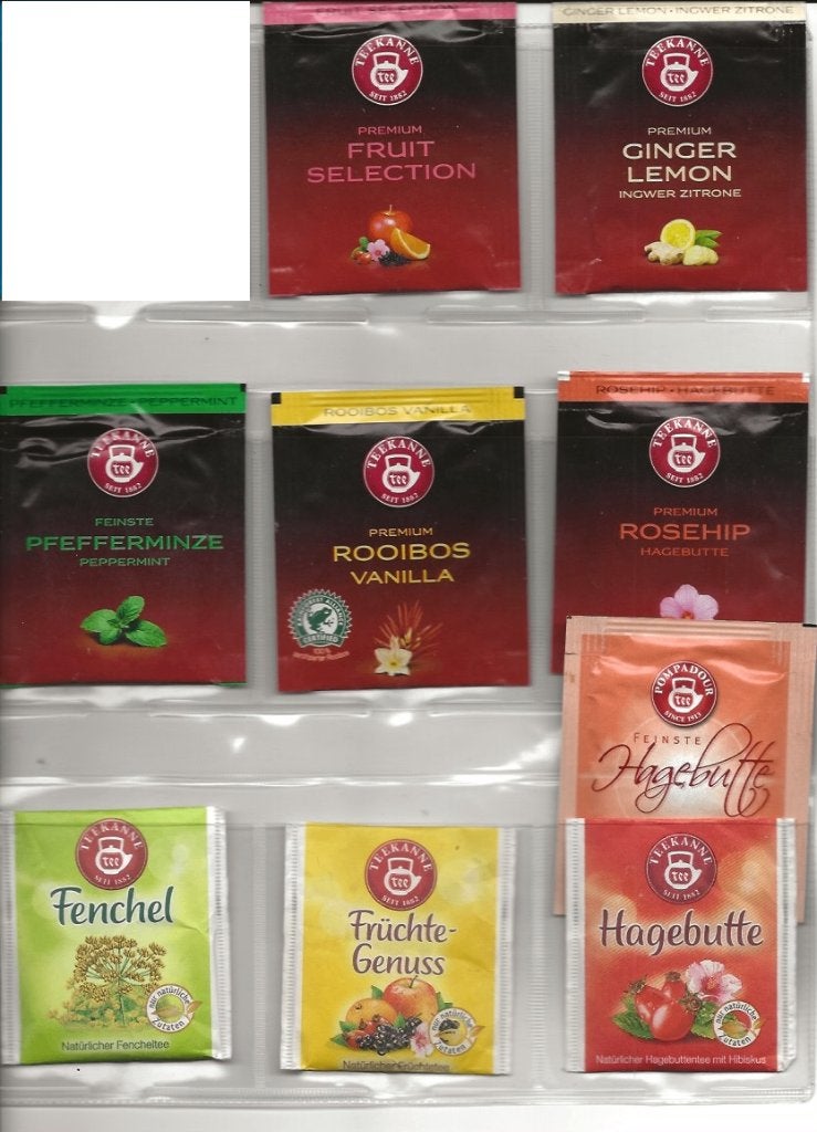 Theezakjes van Teekanne en Pompadour, Hobby en Vrije tijd, Theezakjes, Verzenden, Theezakje(s), Vol