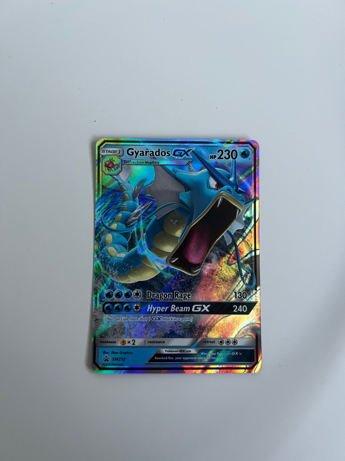 Gyarados GX Promo Pokemon kaart, Ophalen of Verzenden, Zo goed als nieuw