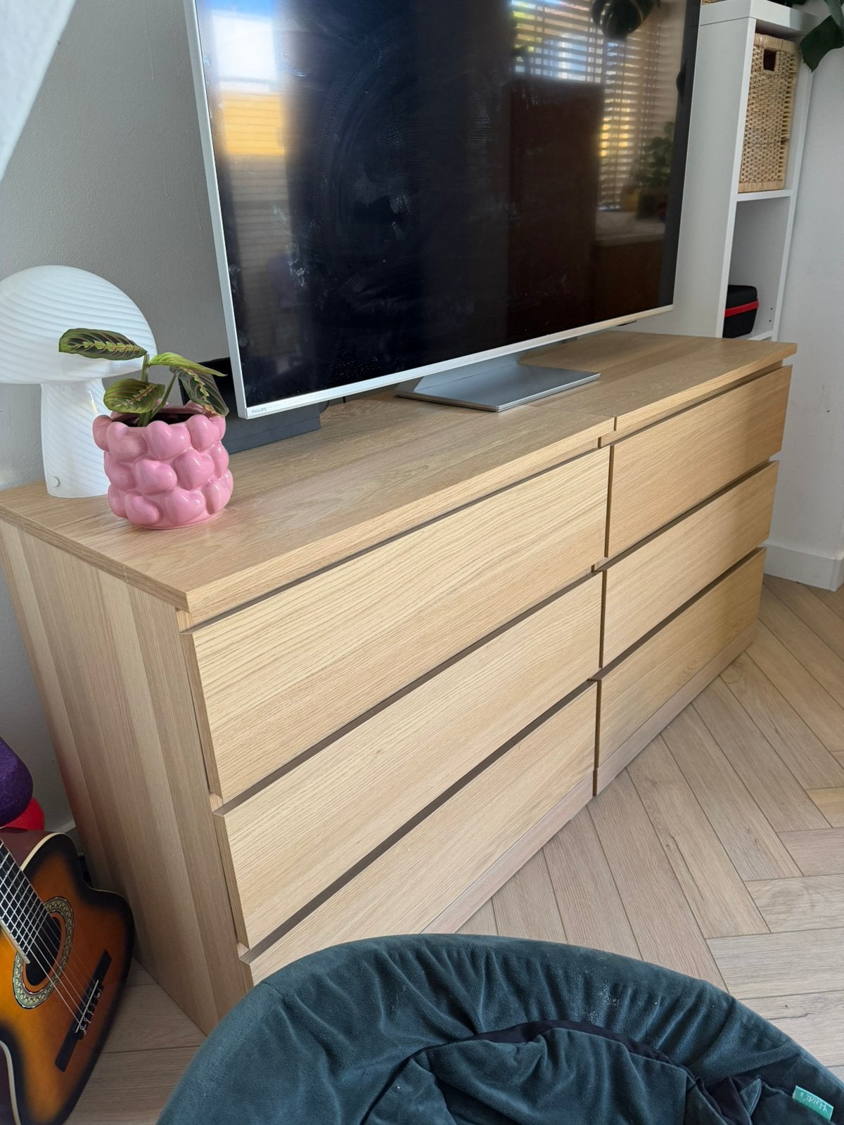 Ikea Malm eiken houtkleur 2 stuks, Ophalen, 50 tot 100 cm, Zo goed als nieuw, Minder dan 100 cm