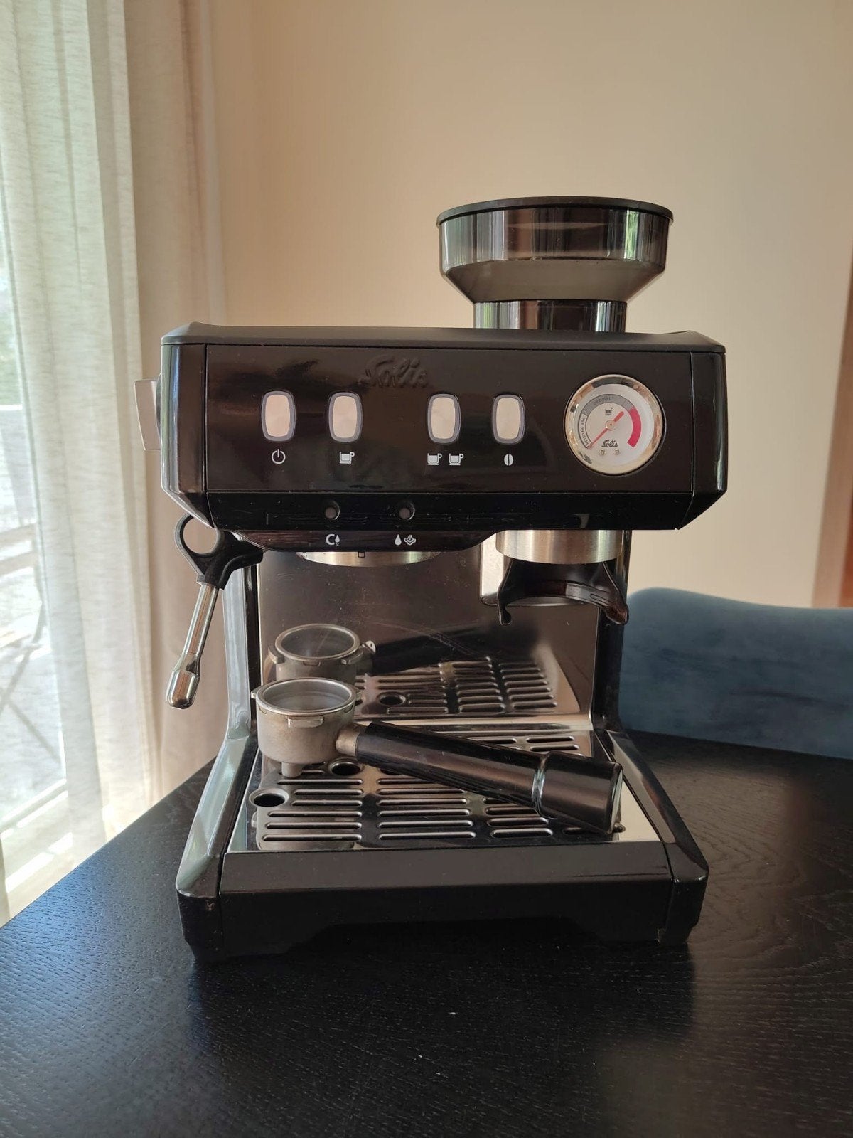 Solis Barista Perfetta Plus Espressomachine, Ophalen, Espresso apparaat, Koffiebonen, Stoompijpje