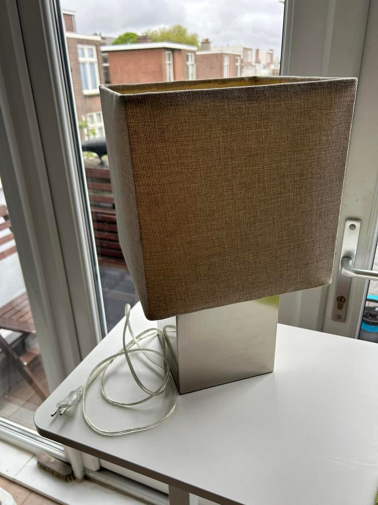Dutch design lamp Jan des Bouvrie aluminium touch bediening, Ophalen of Verzenden, Zo goed als nieuw, Minder dan 50 cm