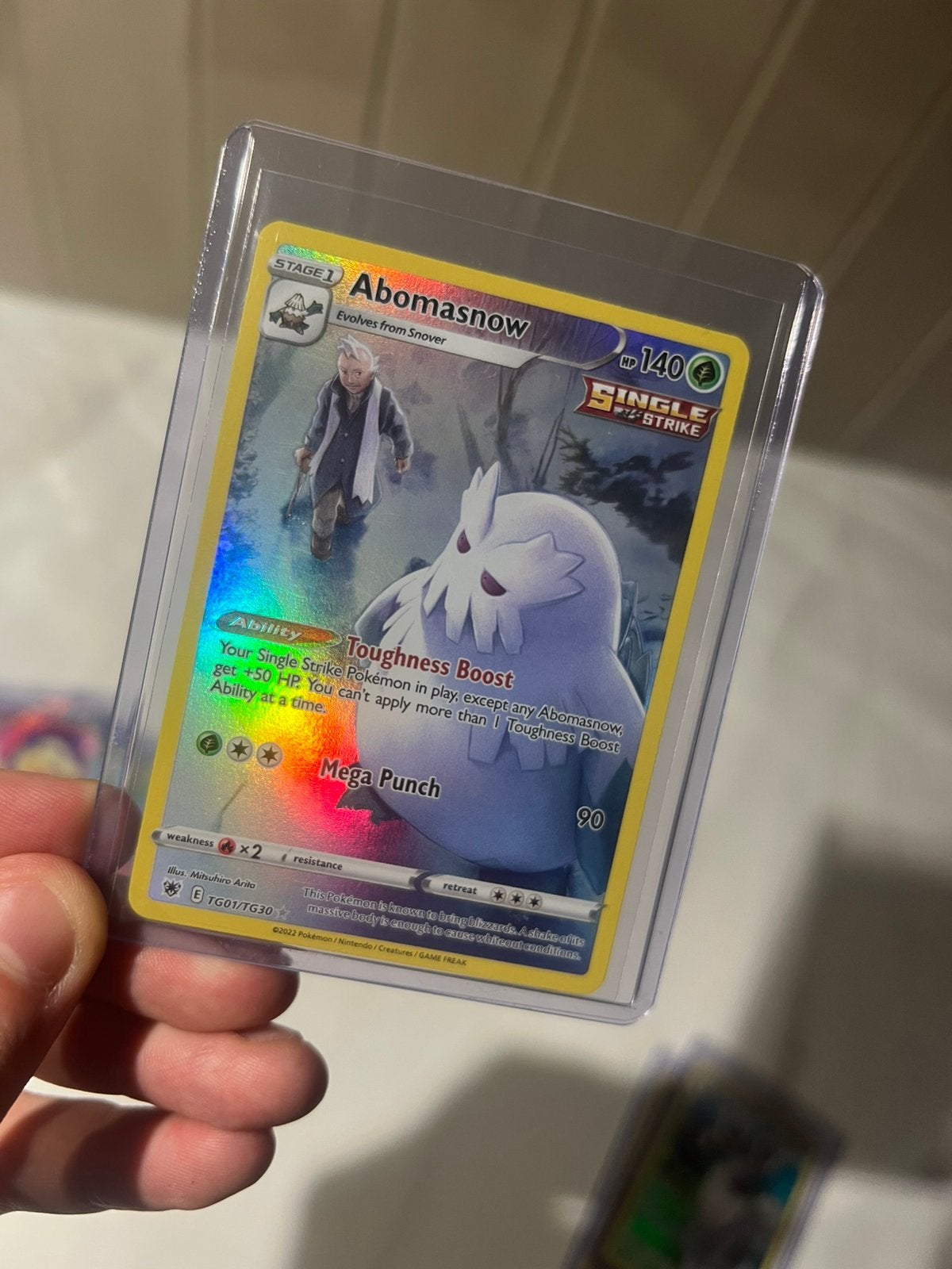 Pokemon kaart Abomasnow #TG01, Ophalen of Verzenden, Zo goed als nieuw