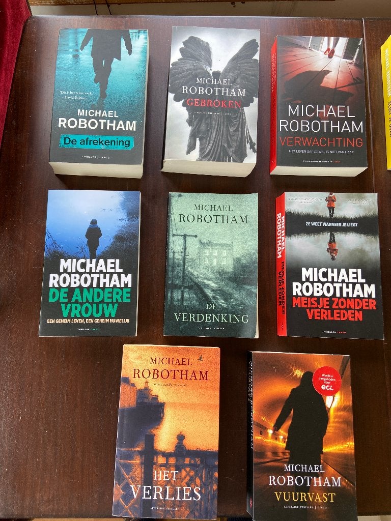 9 boeken van Michael Robotham - Thrillers, Gelezen, Wereld overig, Michael Robotham, Ophalen of Verzenden