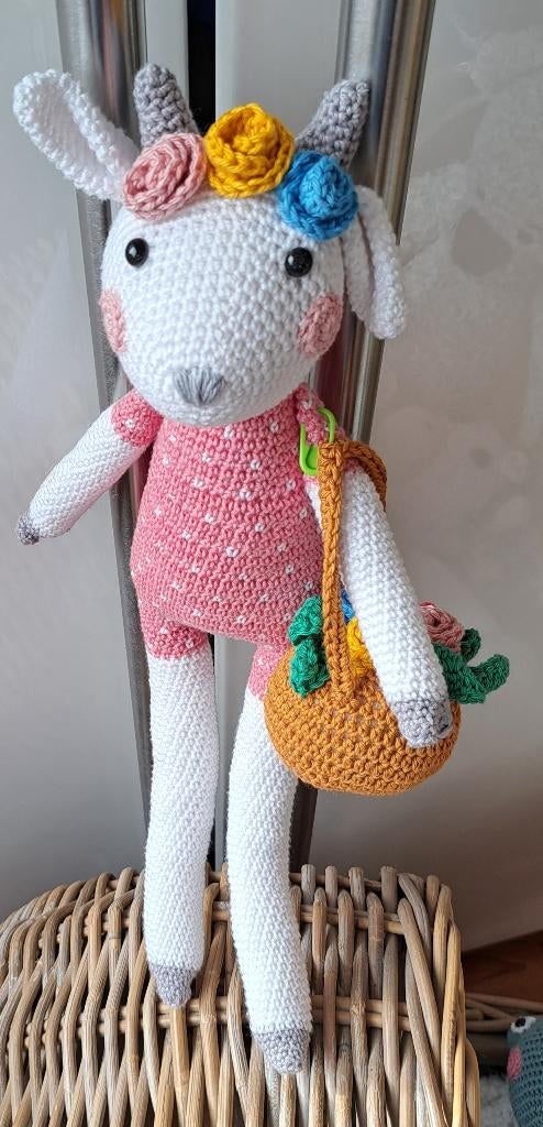 Long Leg amigurumi geitje, Kinderen en Baby's, Speelgoed | Knuffels en Pluche, Ophalen, Nieuw, Overige typen