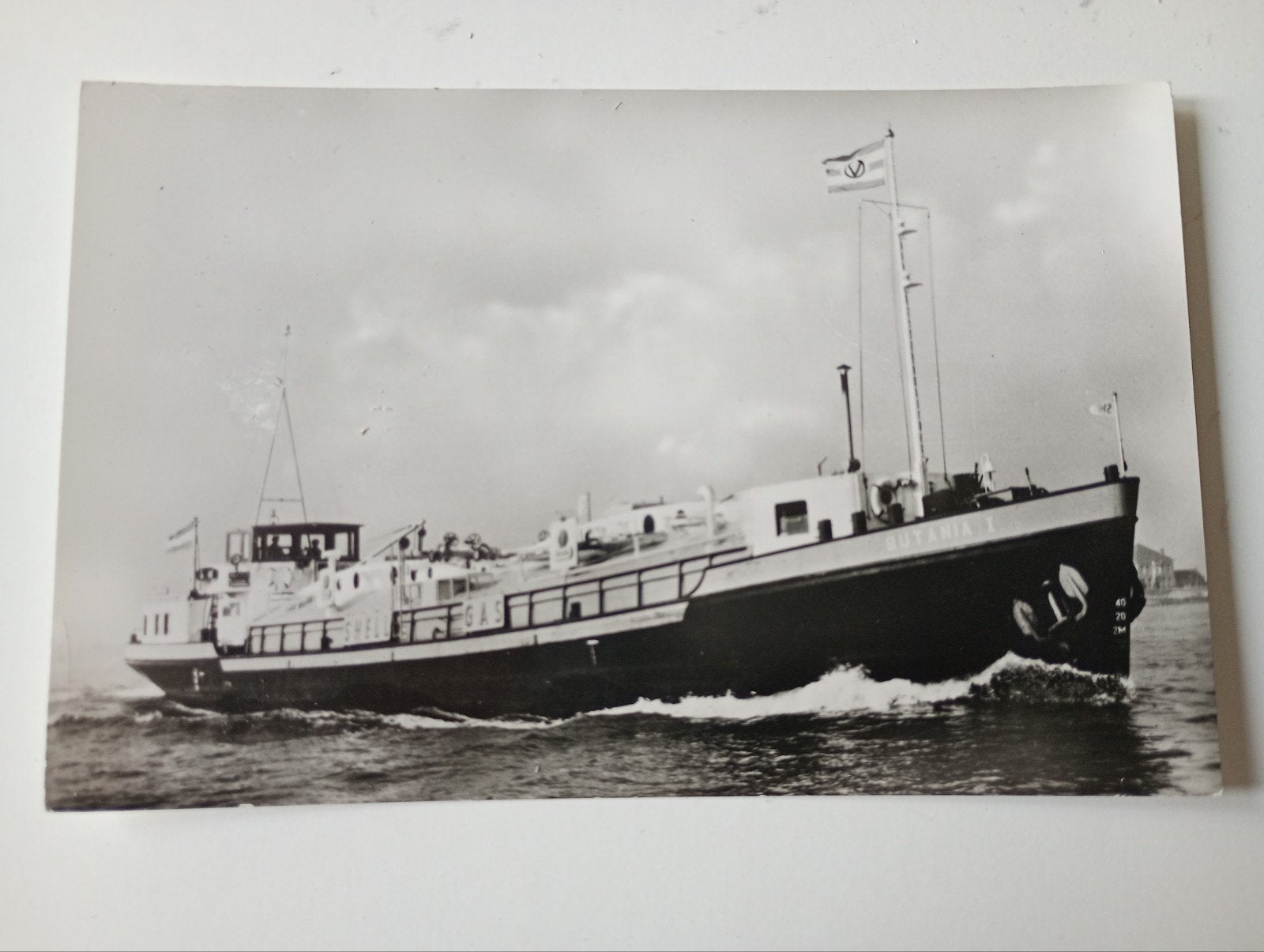 Scheepvaart Motortankschip Butania, Verzamelen, Ophalen of Verzenden, 1960 tot 1980, Ongelopen, Voertuig
