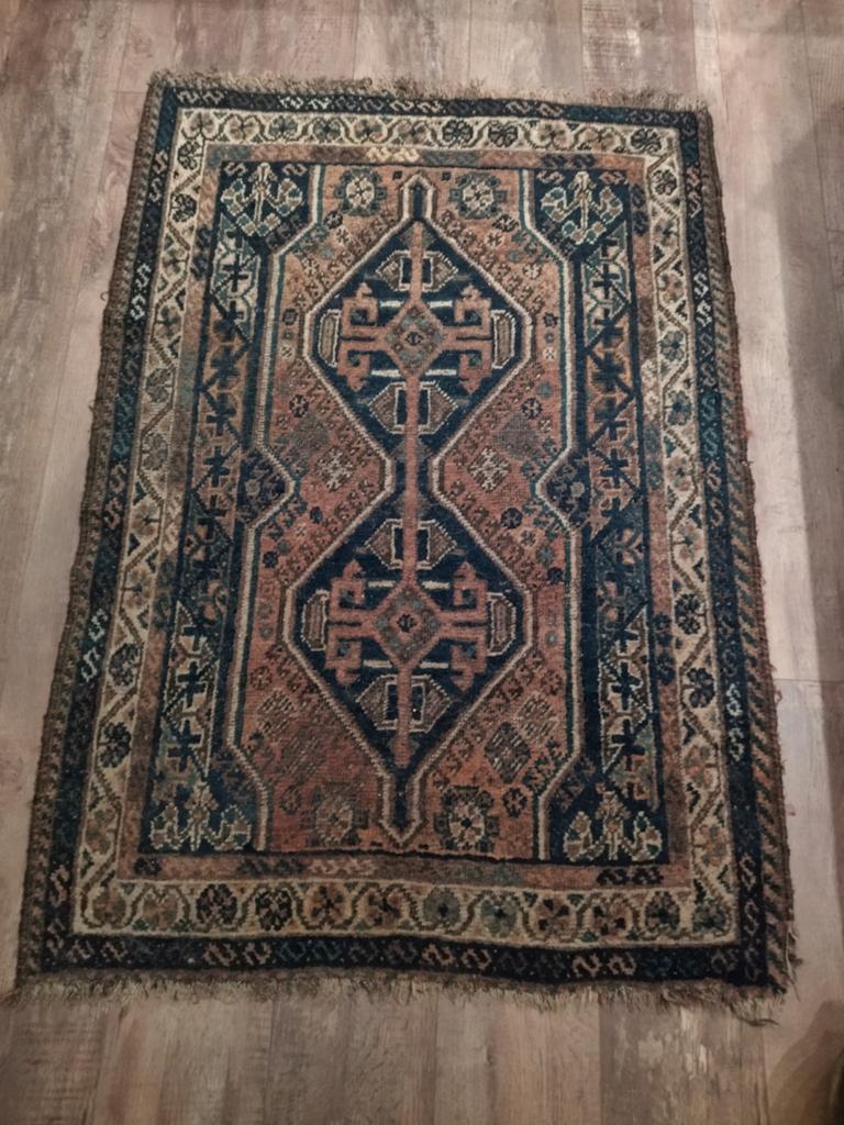Perzisch Handgeknoopt vloerkleed., 100 tot 150 cm, Zo goed als nieuw, Rechthoekig, 50 tot 100 cm