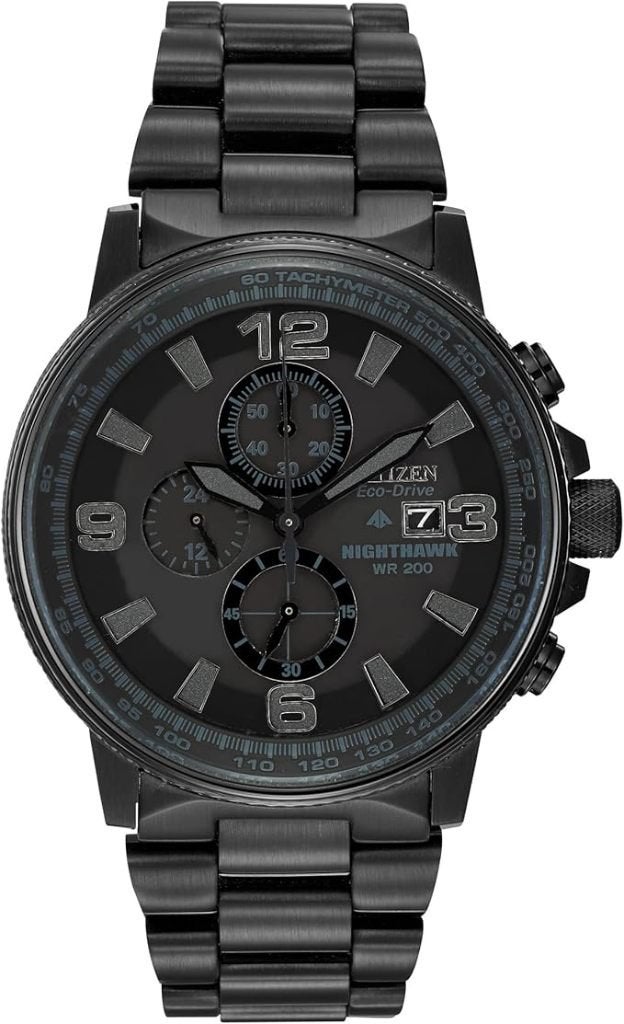 Citizen Nighthawk Men's Eco-Drive Chronograph CA0295-58E, Ophalen, Zo goed als nieuw, Zwart, Overige materialen