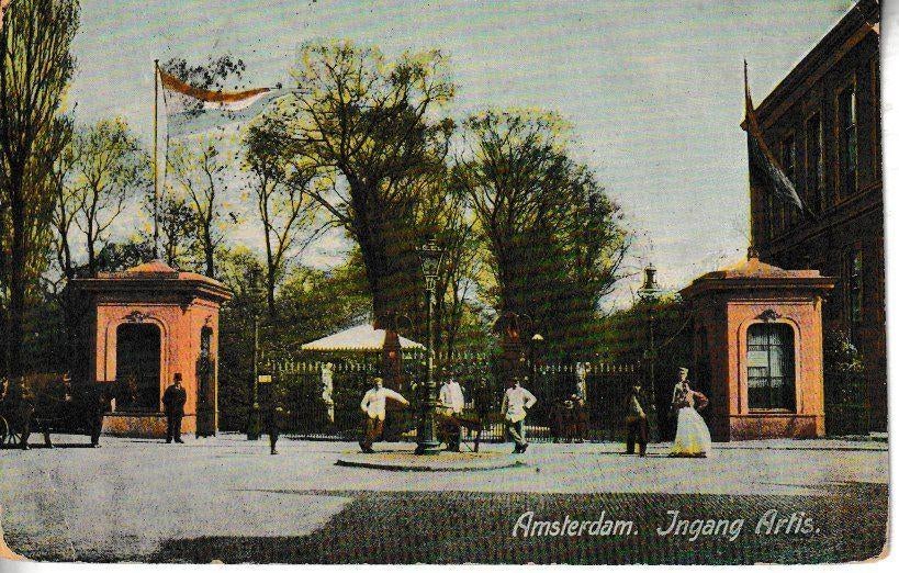 AMSTERDAM - INGANG ARTIS, Ophalen of Verzenden, Voor 1920, Gelopen, Noord-Holland