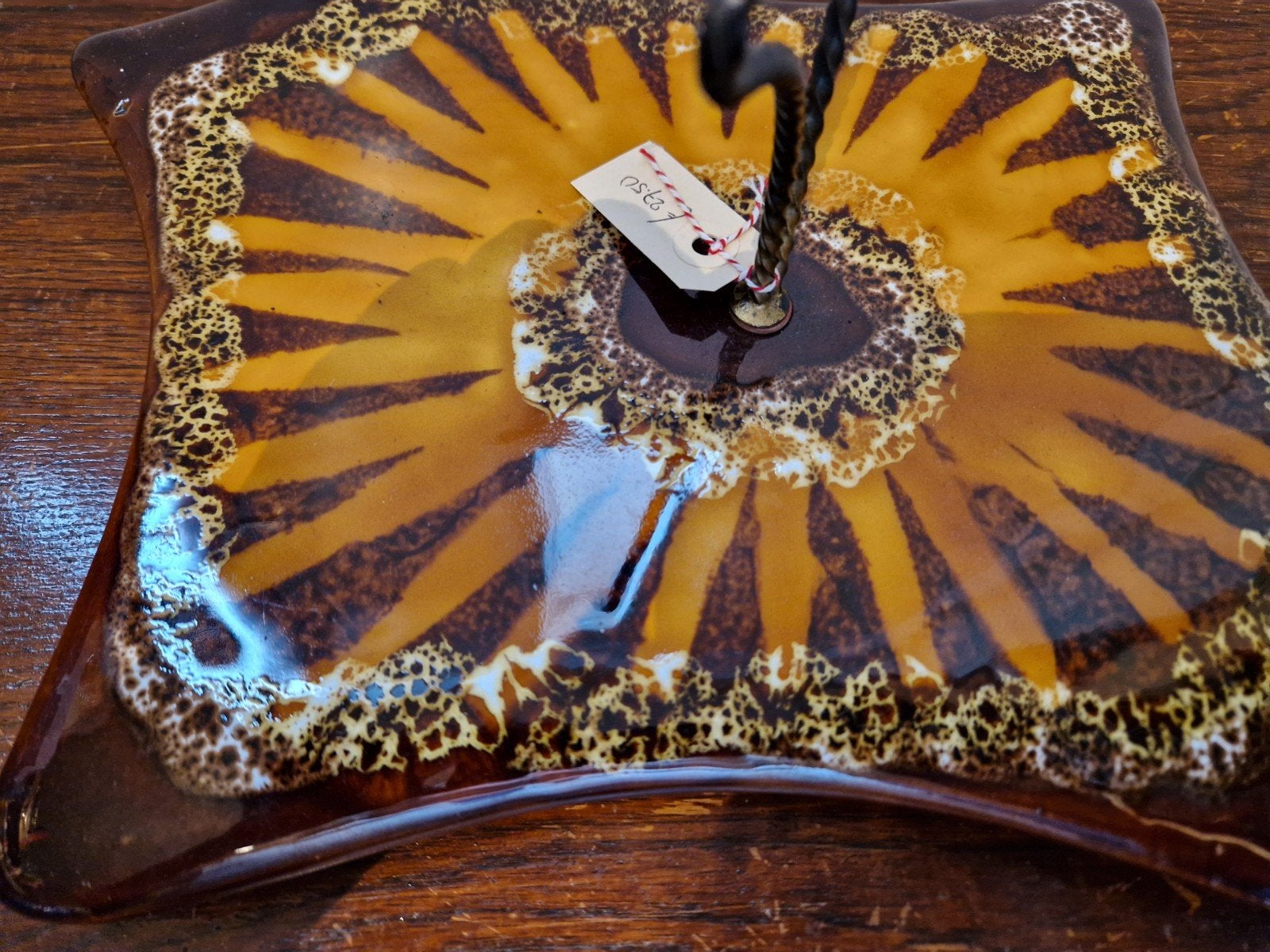 Vintage Keramische Etagere met Zonnebloem Motief, Antiek en Kunst, Ophalen of Verzenden