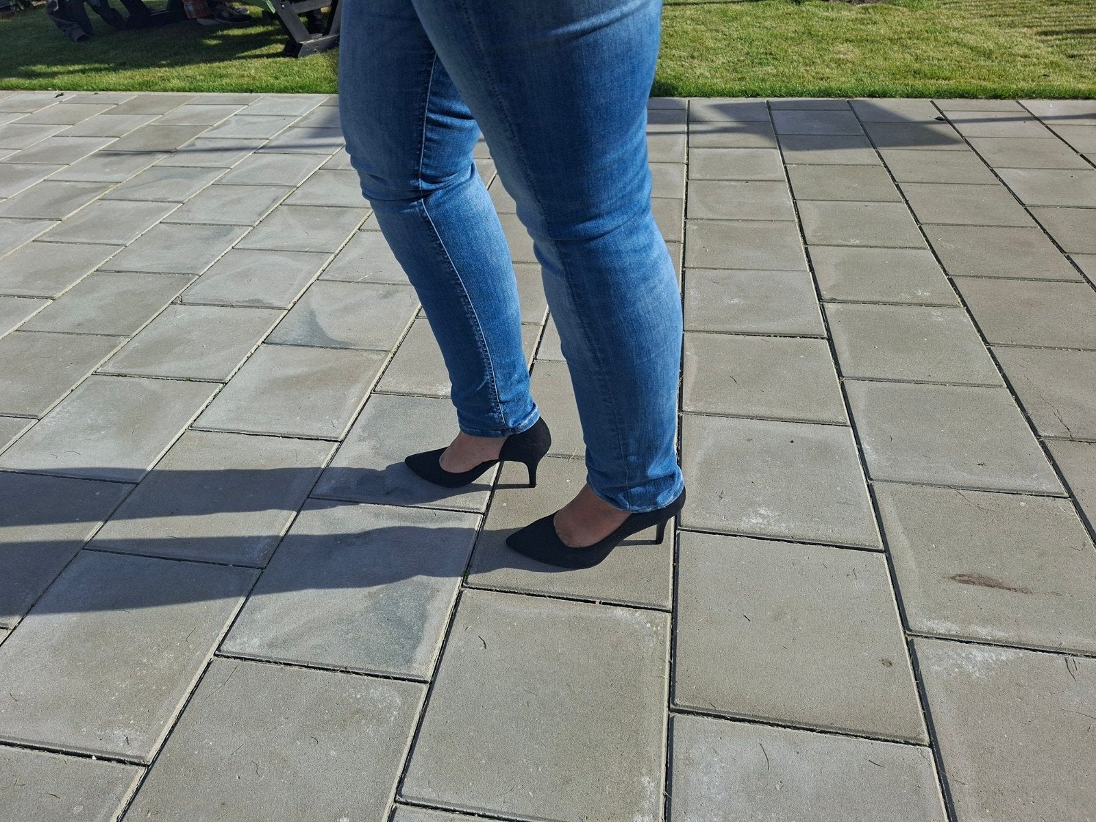Zwarte suède pumps met lage hak - Maat 41 Graceland, Zwart, Ophalen of Verzenden, Zo goed als nieuw, Graceland