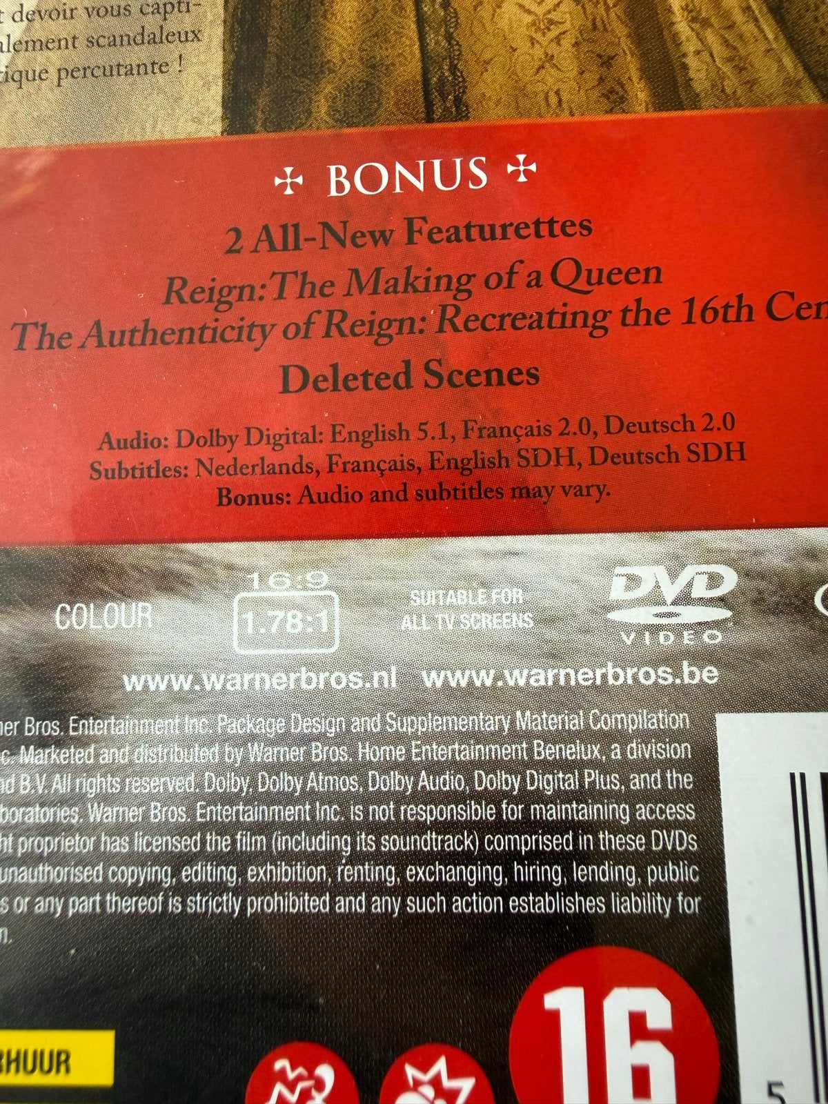 Reign - complete Seizoen 1 orignele DVD NLO, Vanaf 16 jaar, Seizoen 1, Verzenden, Nederlands