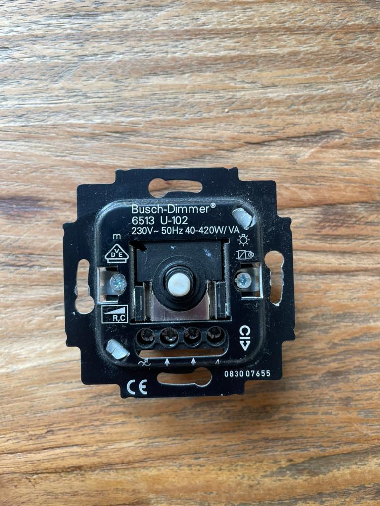1x Busch-Jaeger dimmer 6513 U-102, Ophalen of Verzenden, Gebruikt, Schakelaar
