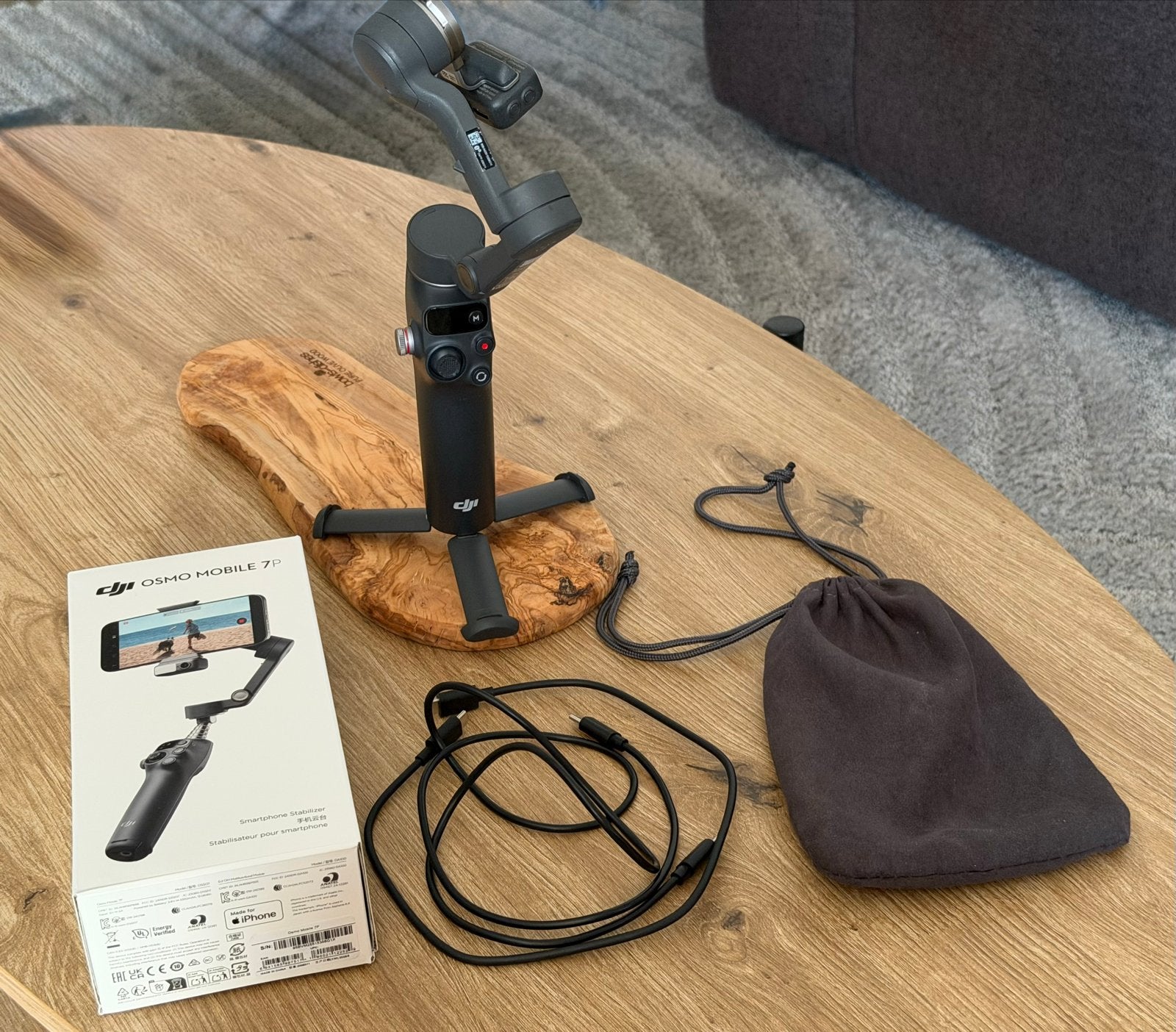 DJI Osmo Mobile 7P Smartphone Stabilisator (Gimbal), DJI, Gimbal, Ophalen, Gebruikt