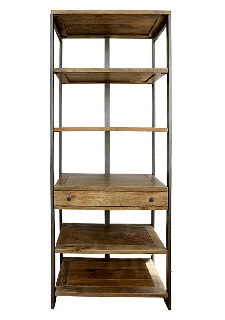 OHNO Furniture Asuka Boekenkast - Zwart, Huis en Inrichting, Kasten | Boekenkasten, Niet ingevuld, Met plank(en), Niet ingevuld